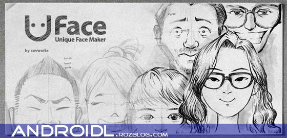 طراحی چهره با Uface Unique Face Maker v1.0.8